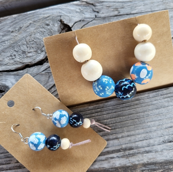 New handmade Necklace and earrings set - Picture 1 of 8